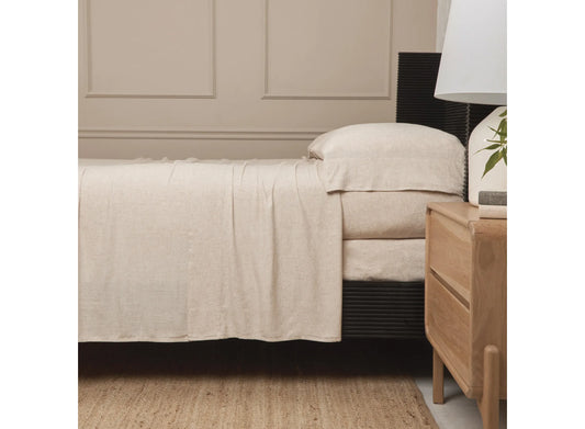 Bamboo Linen Sheet Set - Natural