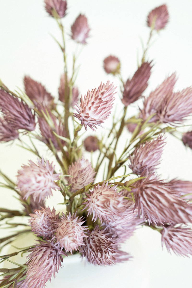 Faux Lavender Thistle Stem