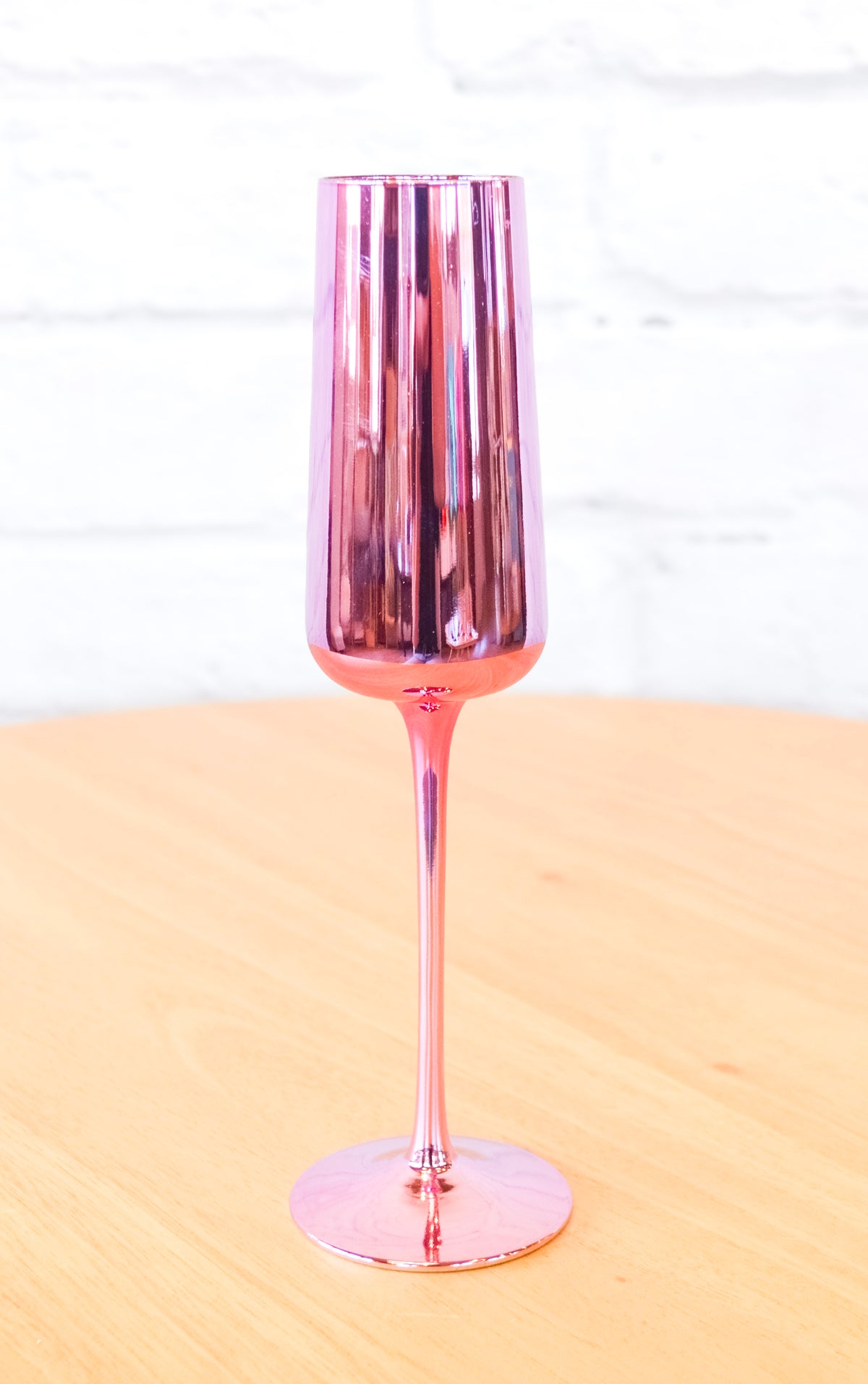 Colorful Fluted Chrome Drinkware