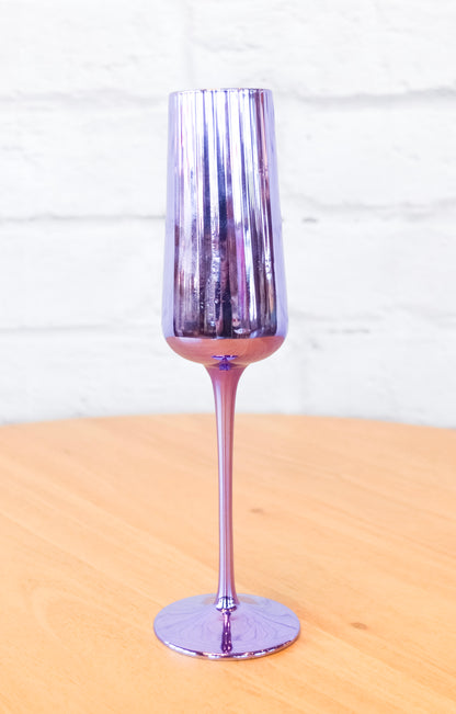 Colorful Fluted Chrome Drinkware