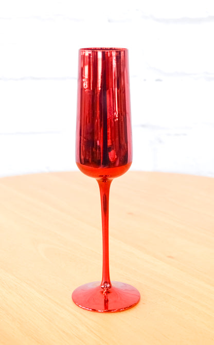 Colorful Fluted Chrome Drinkware