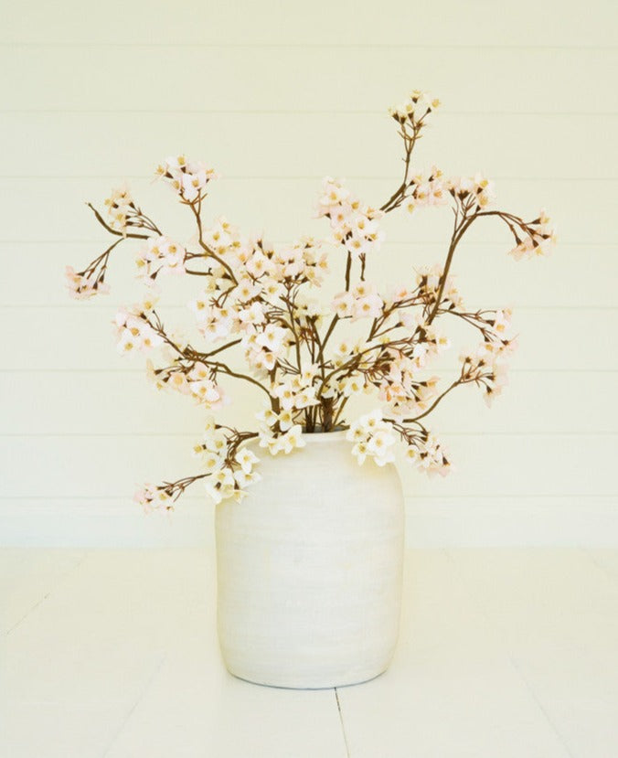 Faux Blush Flower Branch