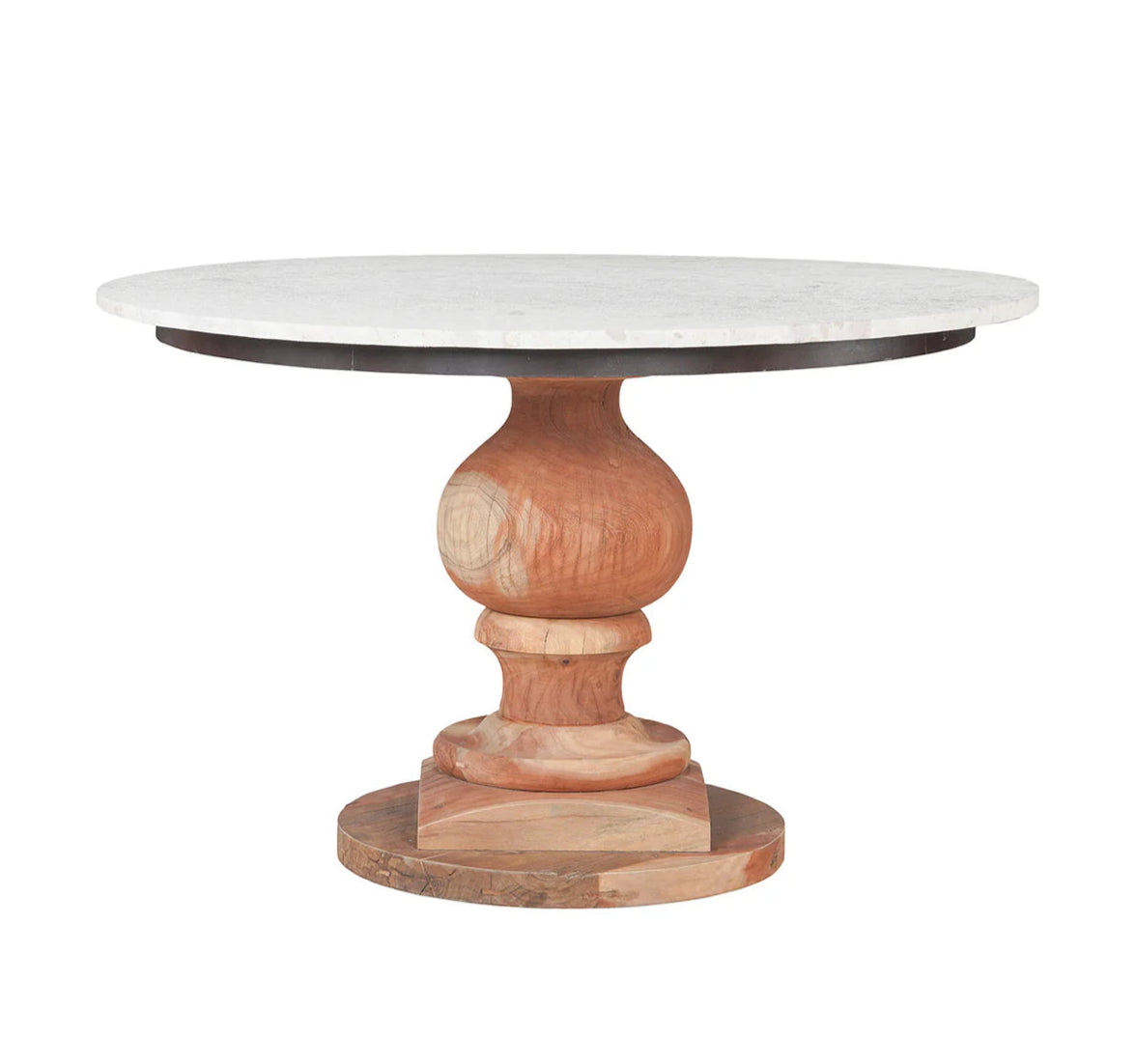 Chateau Mango Wood & Marble Dining Table