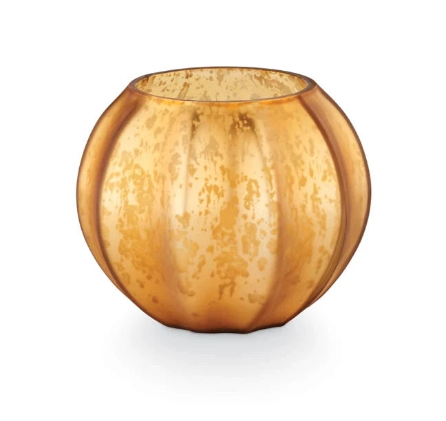 Mercury Glass Pumpkin Fall Candle