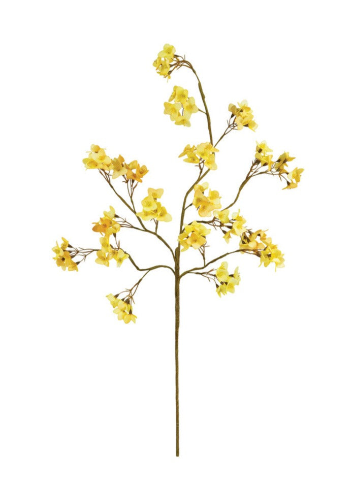 Faux Yellow Flower Branch