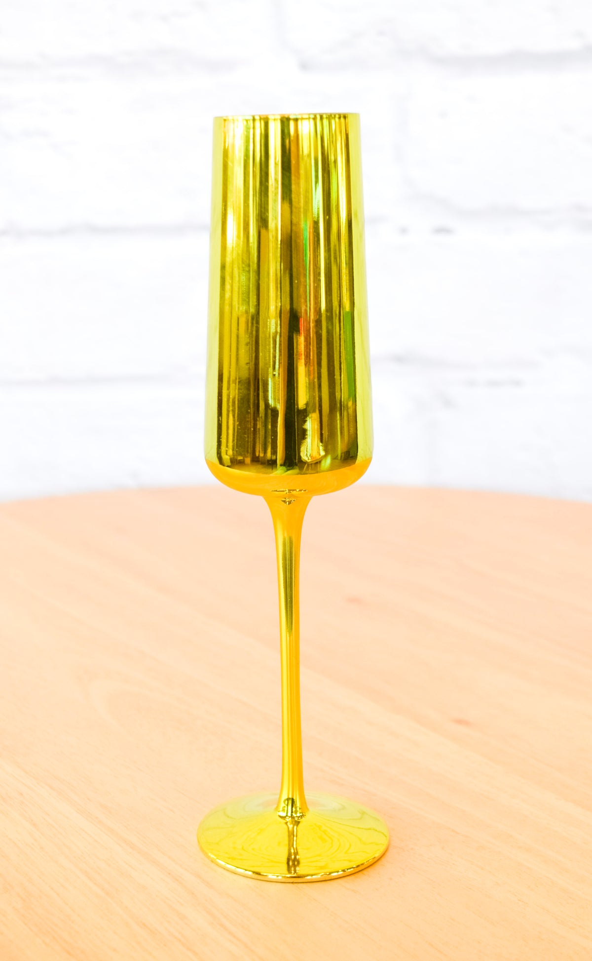 Colorful Fluted Chrome Drinkware