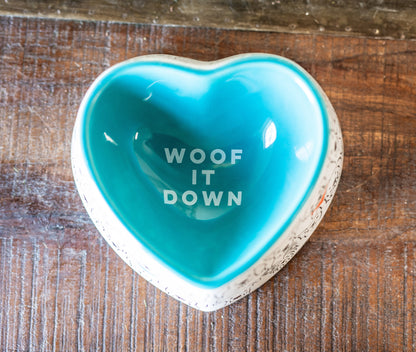 "Woof it Down" Dog Bowl
