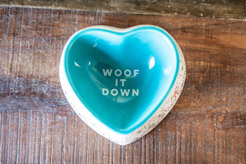 "Woof it Down" Dog Bowl