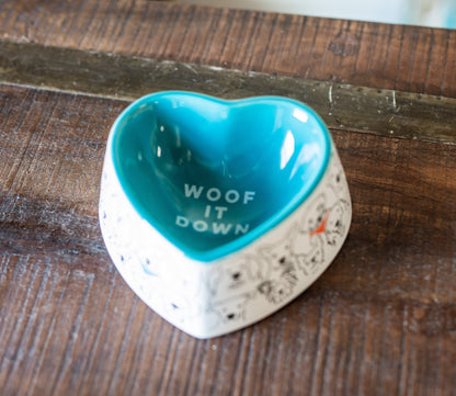 "Woof it Down" Dog Bowl