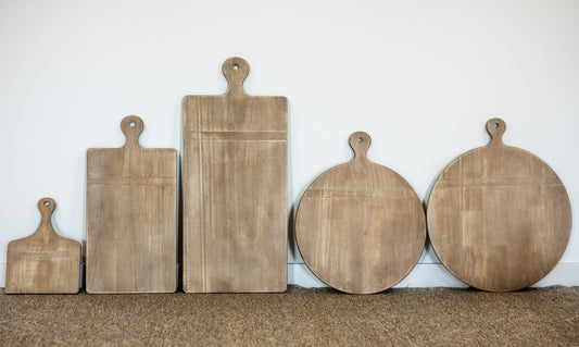 Whitewashed Wooden Cutting Board
