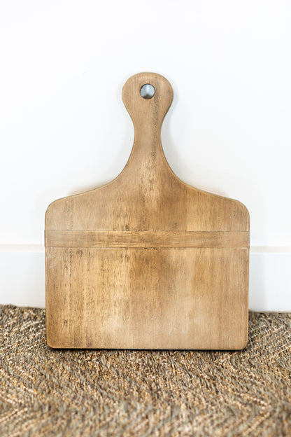 Whitewashed Wooden Cutting Board