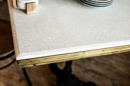 Soiree Square Marble Top Table