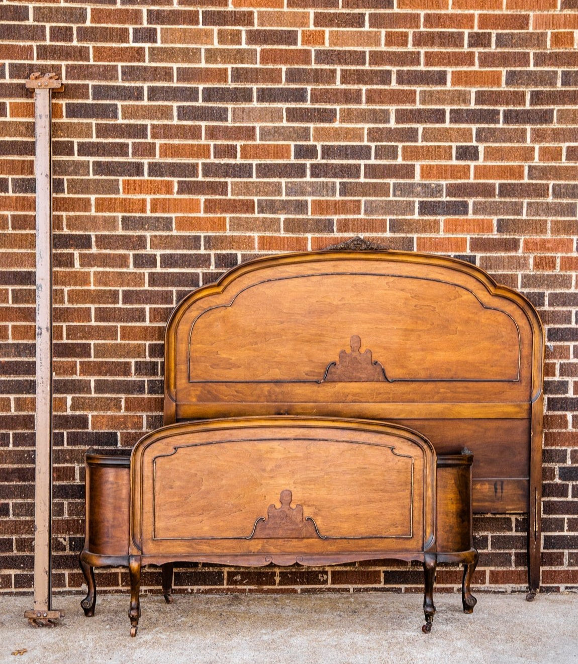 Depression Era Mahogany Bed