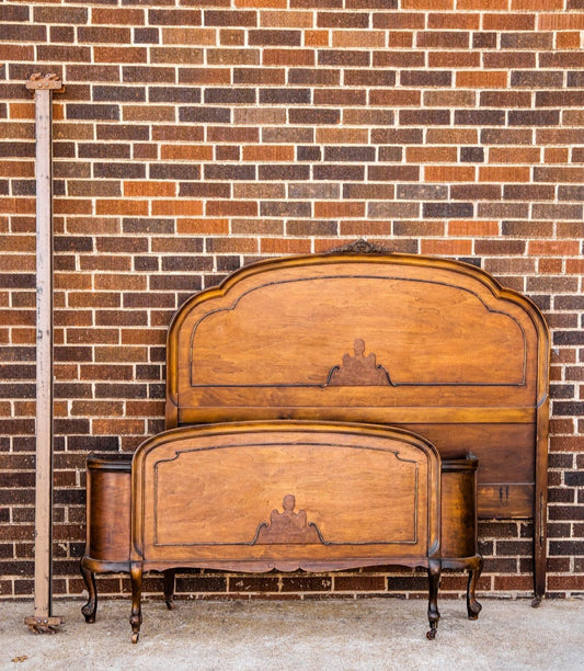 Depression Era Mahogany Bed