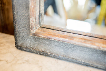 Large Distressed Framed Arched Mirror