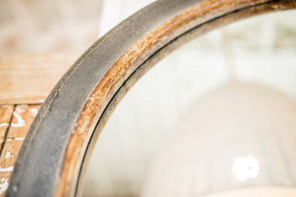 Large Distressed Framed Arched Mirror