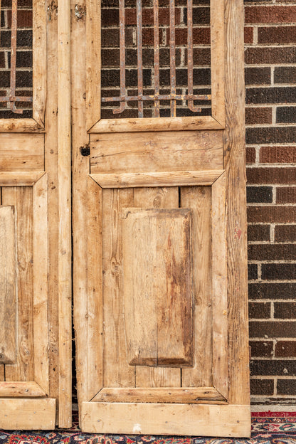 Edith - Primitive Iron Inset Wooden Doors
