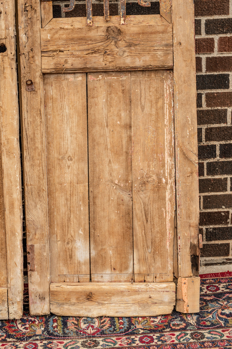 Edith - Primitive Iron Inset Wooden Doors