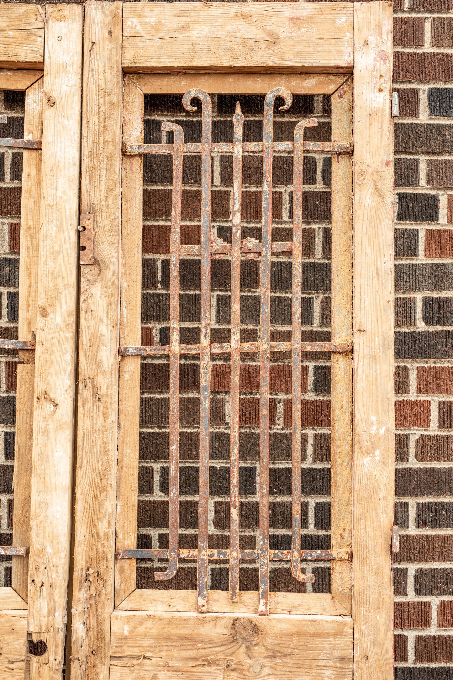 Edith - Primitive Iron Inset Wooden Doors