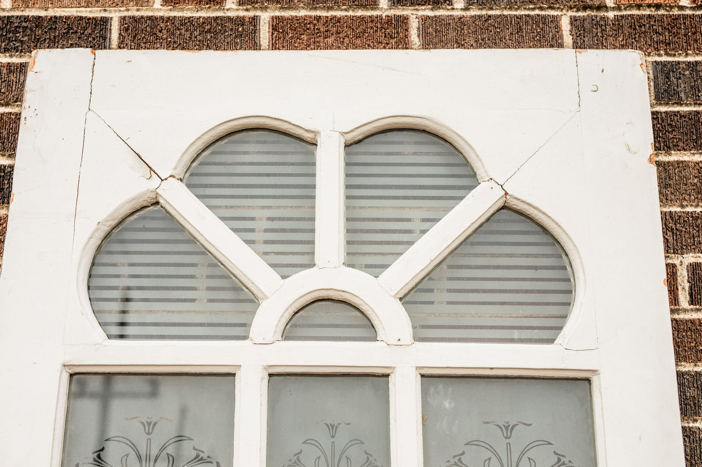 Egyptian Etched Glass Door