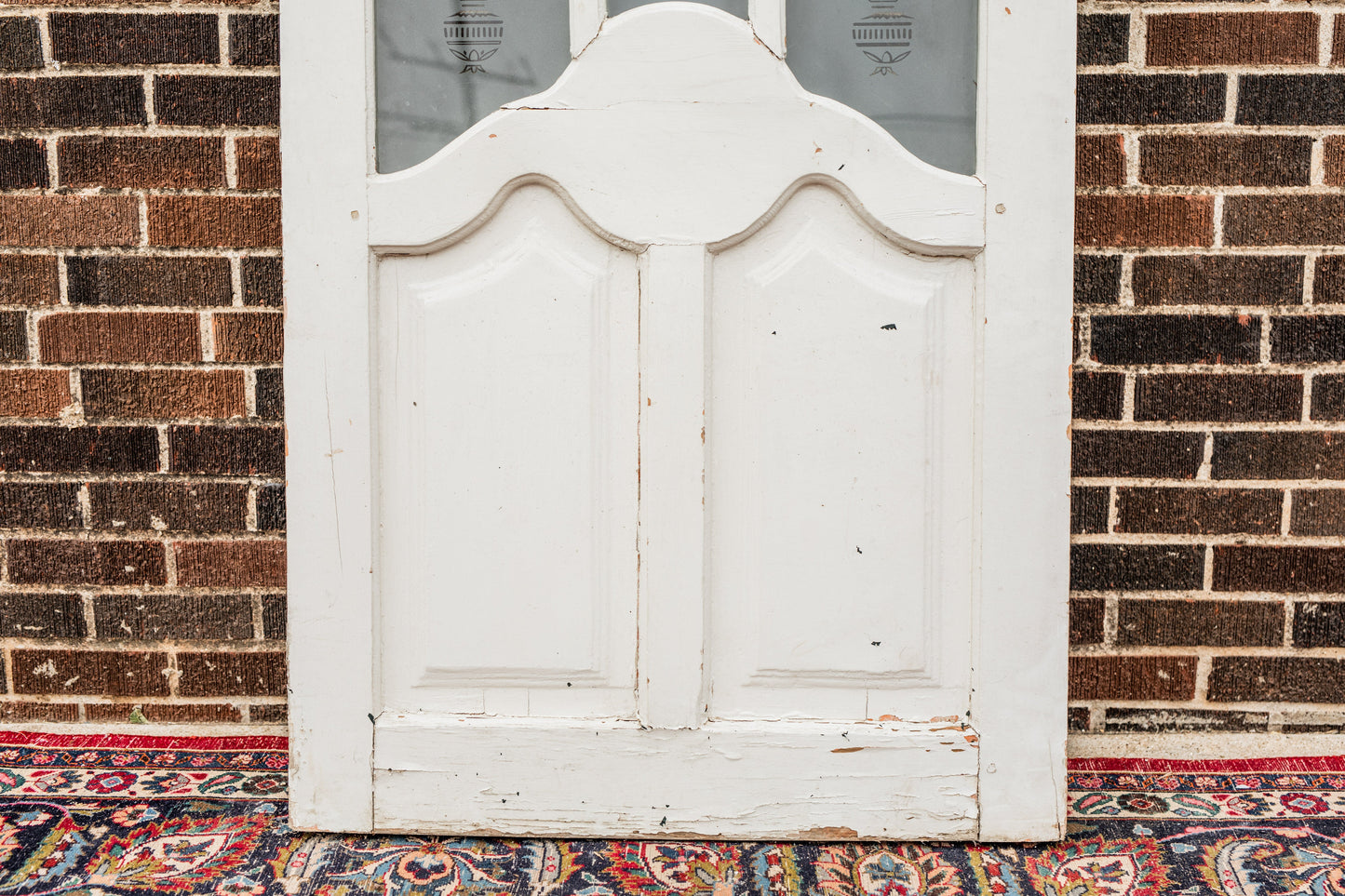 Egyptian Etched Glass Door