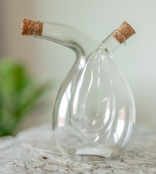 Hand-Blown Oil & Vinegar Cruet
