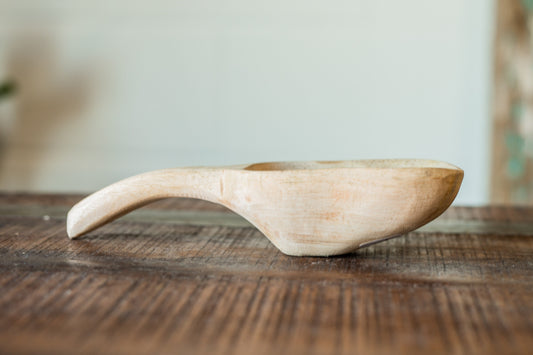 Hand-Carved Mango Wood Scoop