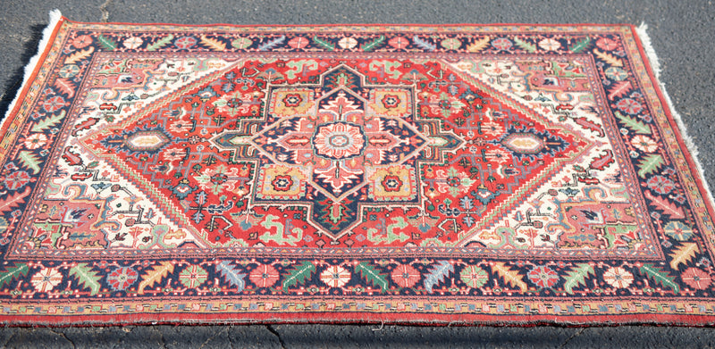 Indian Hand Knotted Wool Rug