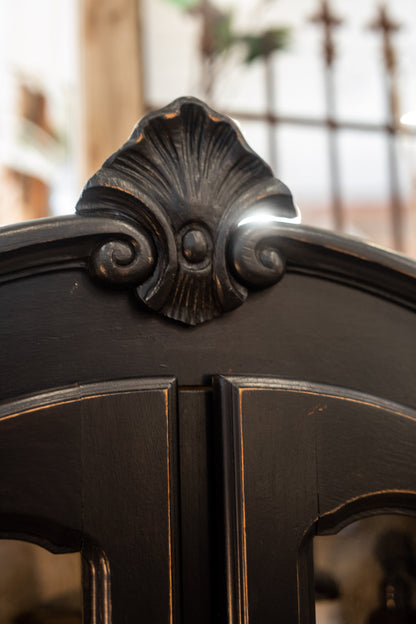 Louis XV Style Ball & Claw Oak Display Cabinet