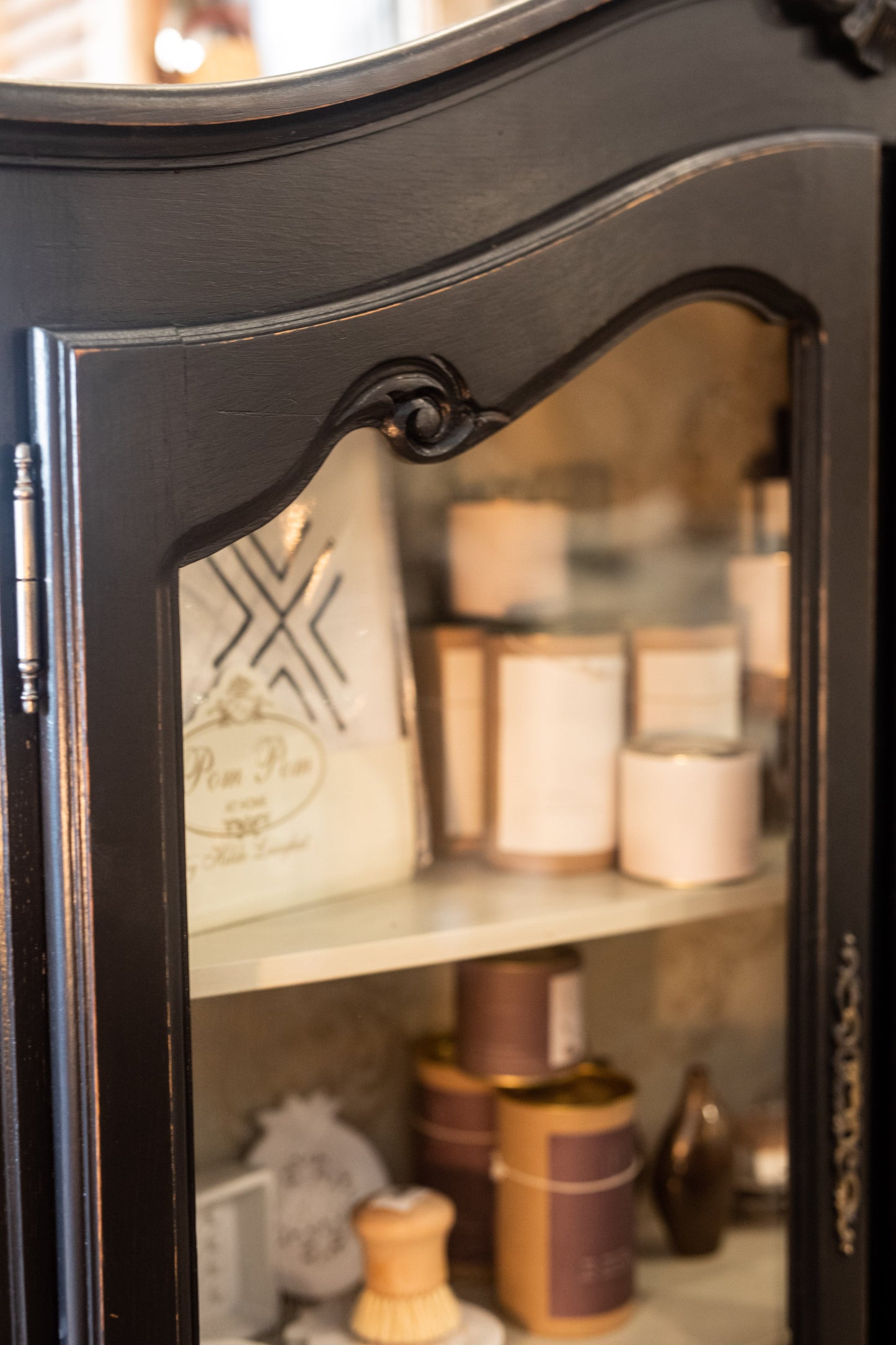 Louis XV Style Ball & Claw Oak Display Cabinet