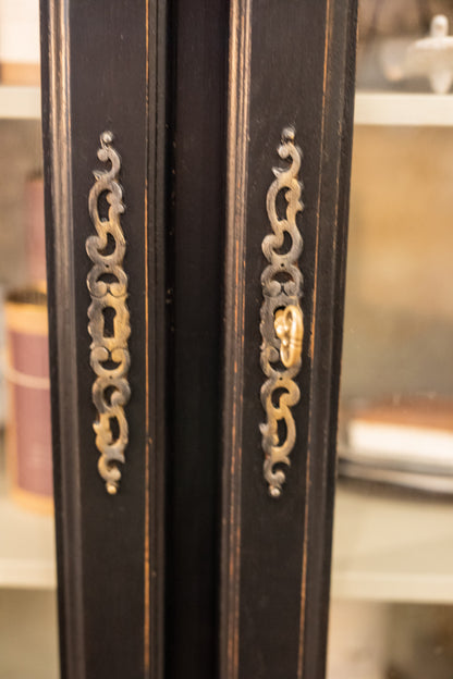 Louis XV Style Ball & Claw Oak Display Cabinet