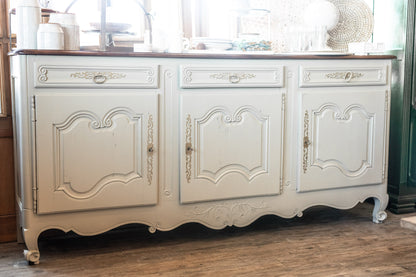 Adeline - Painted Louis XV Style Cherry Wood Sideboard