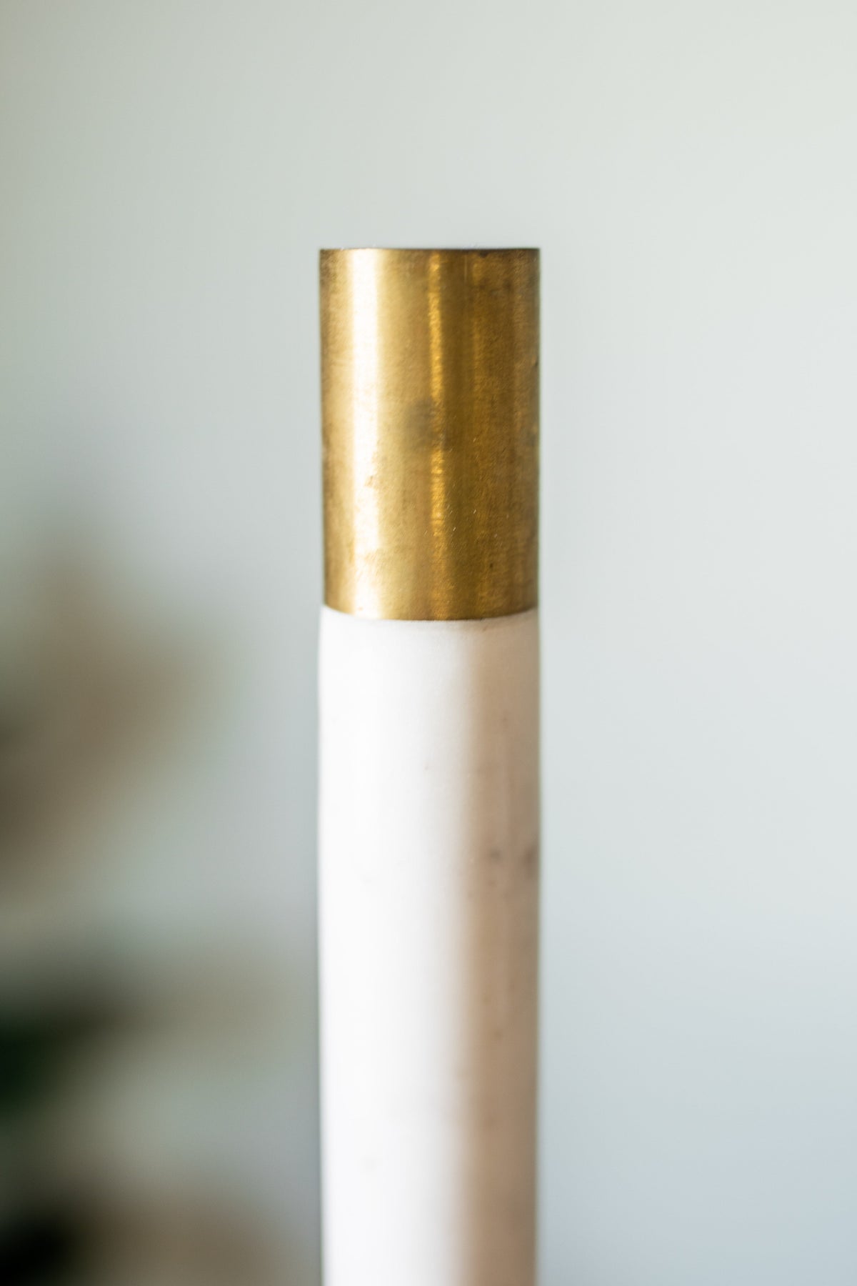 Marble Paper Towel Holder w/ Brass Top