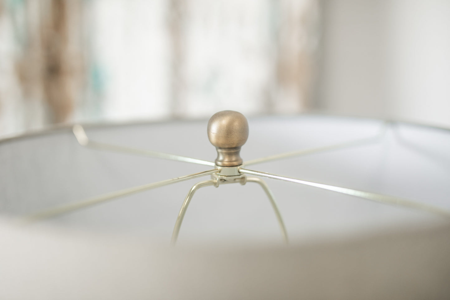 Natural & Grey Ceramic Textured Table Lamp