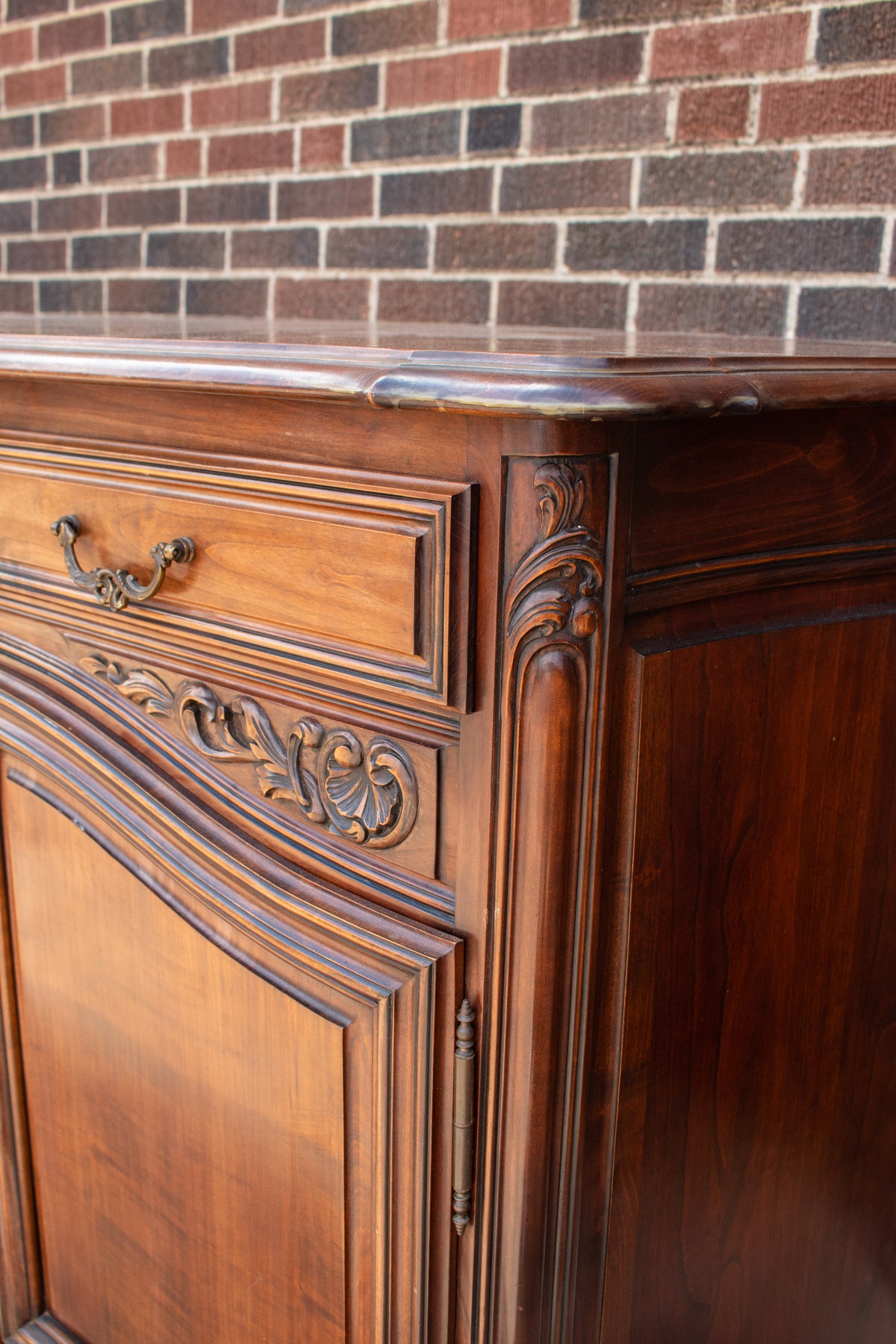 Parquetry Top Walnut Sideboard