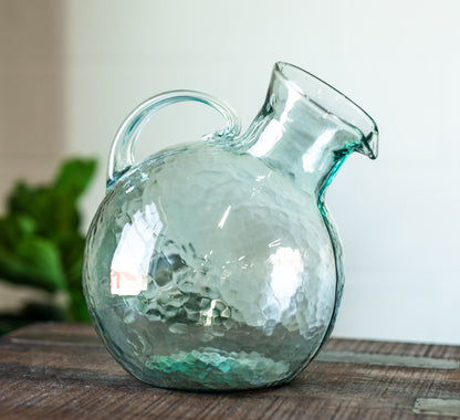 Small Mouthed Round Tilted Pitcher