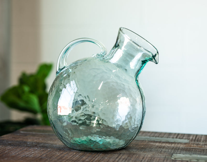 Small Mouthed Round Tilted Pitcher