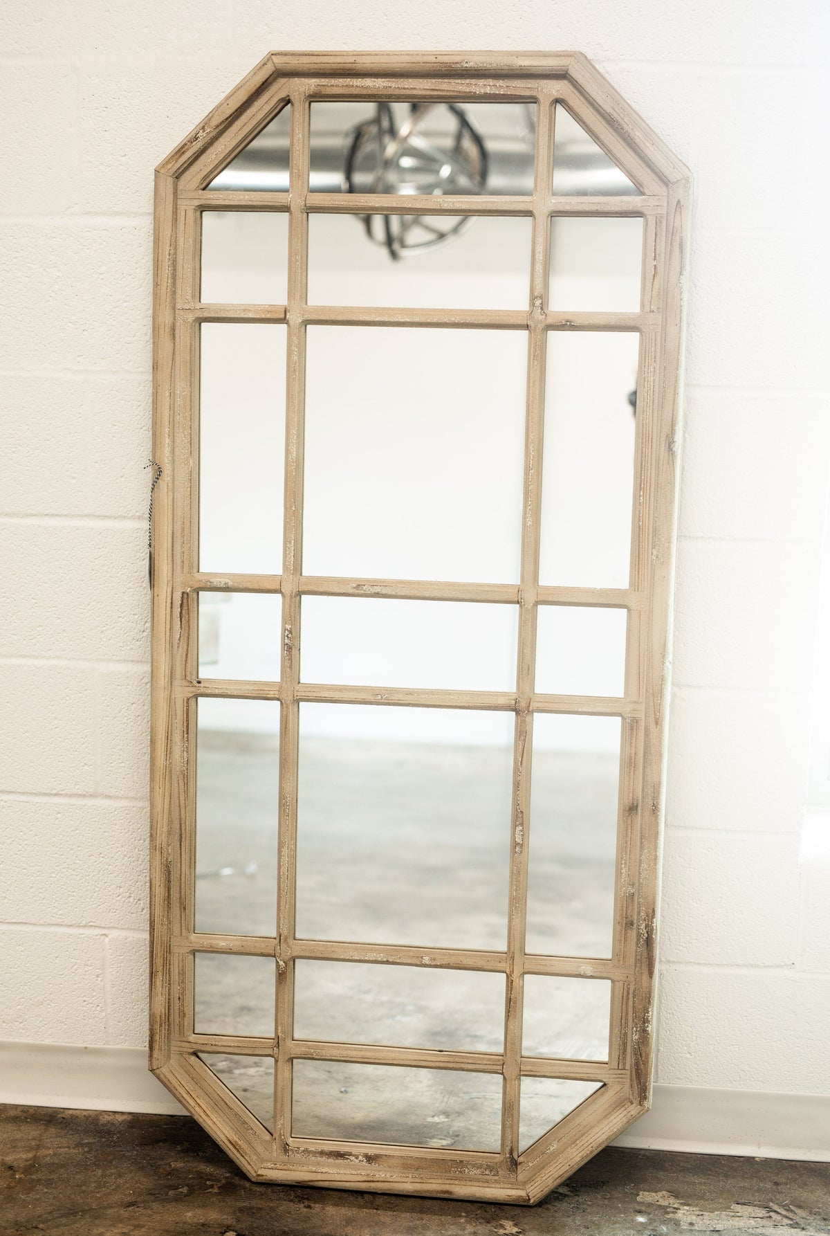Wood Framed Octagon Mirror