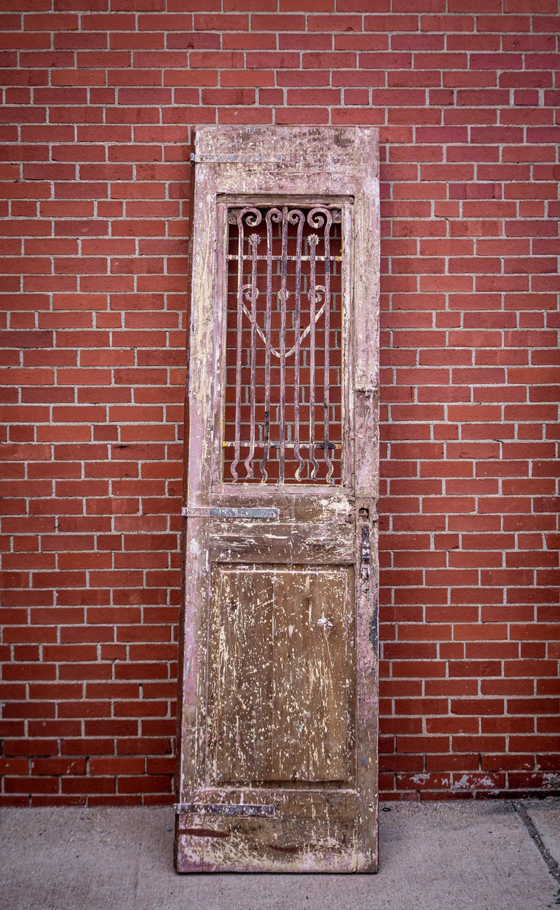 Yellow & Burgundy Primitive Egyptian Doors