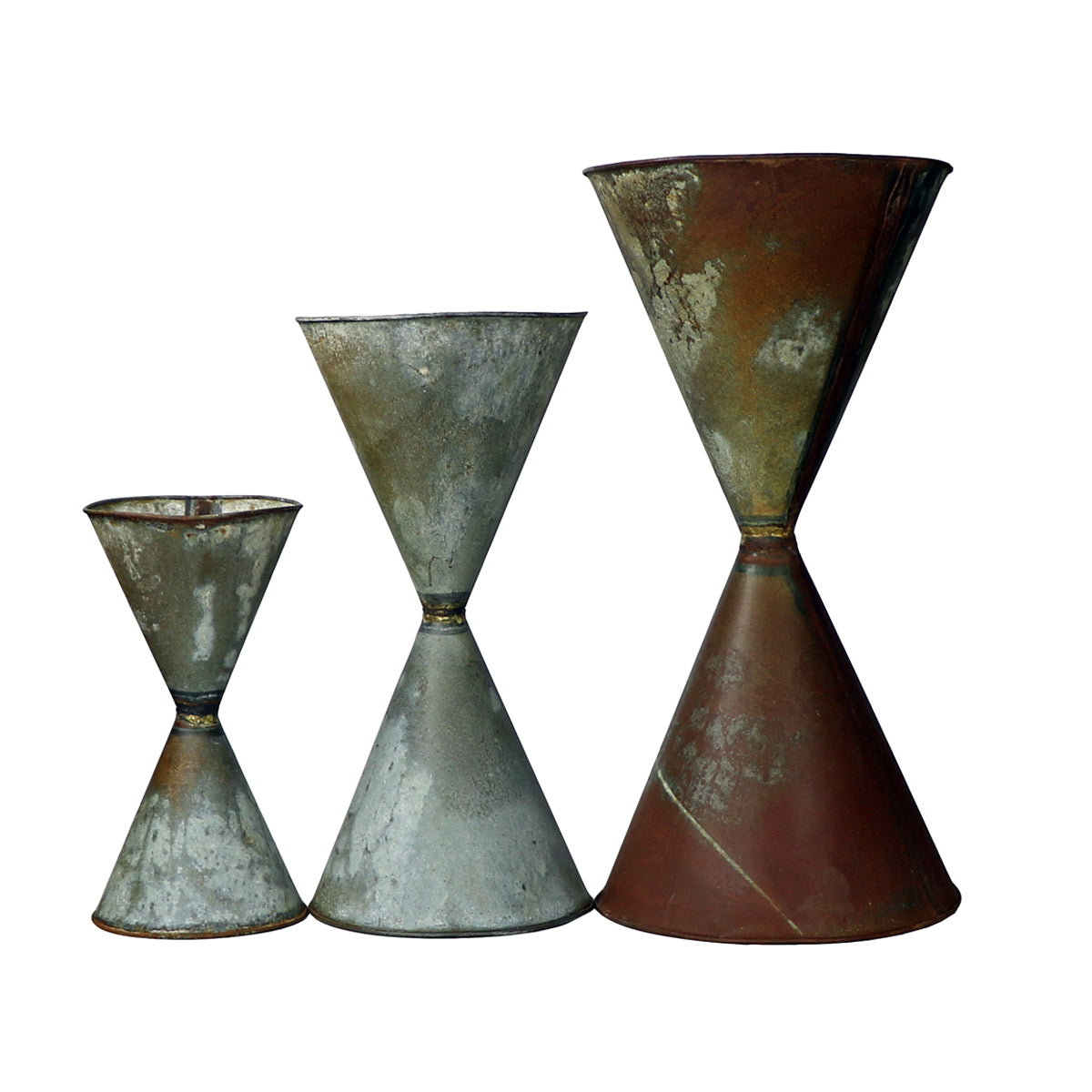 Zinc Spindle Planter