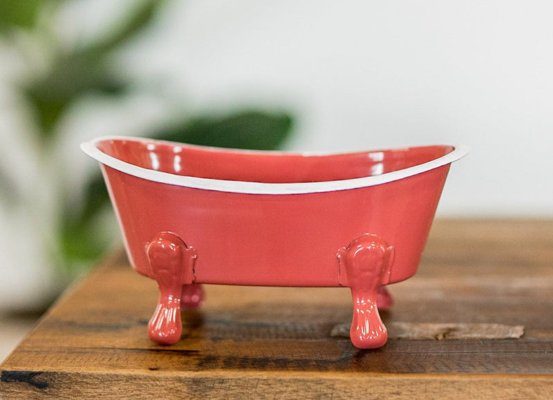 Vintage Inspired Metal Bathtub Soap Dish