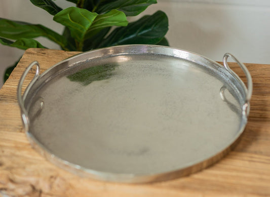 Argenti Round Metal Tray