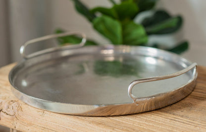 Argenti Round Metal Tray