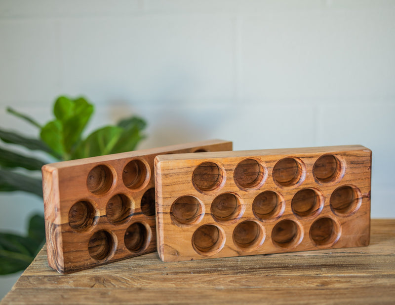 Acacia Wood Egg Tray
