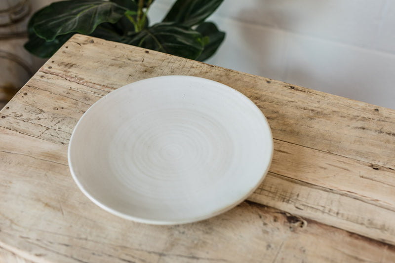 Neutral Glazed Stoneware Plate