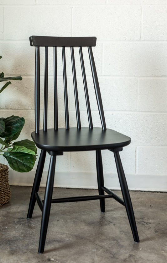Last Call Slatted Rubberwood Dining Chair