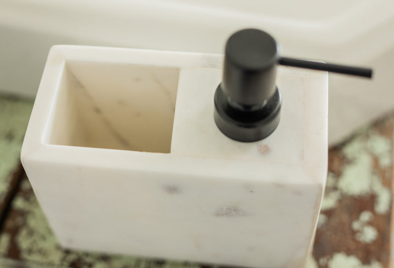 Marble Soap Pump & Compartment