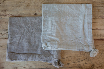 Neutral Tasseled Cotton Napkin
