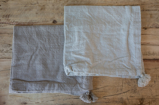 Neutral Tasseled Cotton Napkin