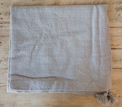Neutral Tasseled Cotton Napkin